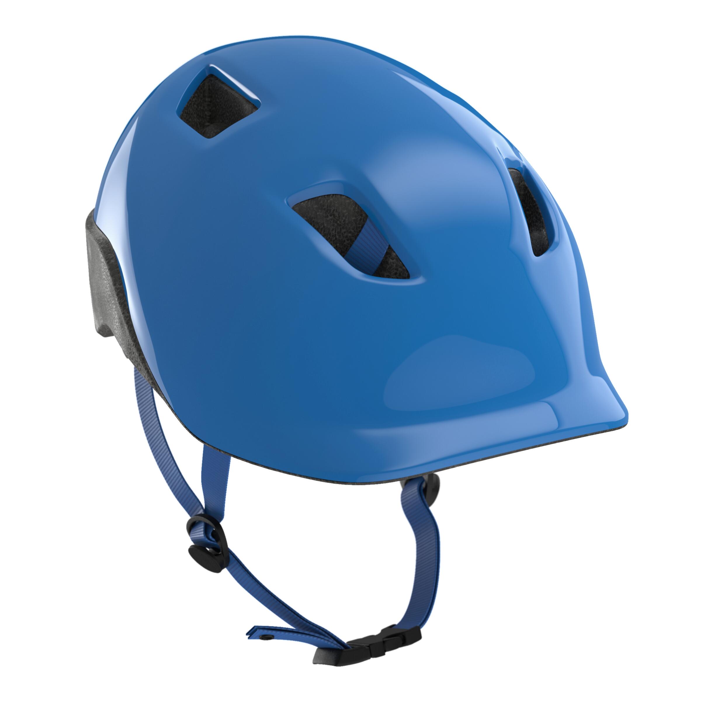 blue cycling helmet