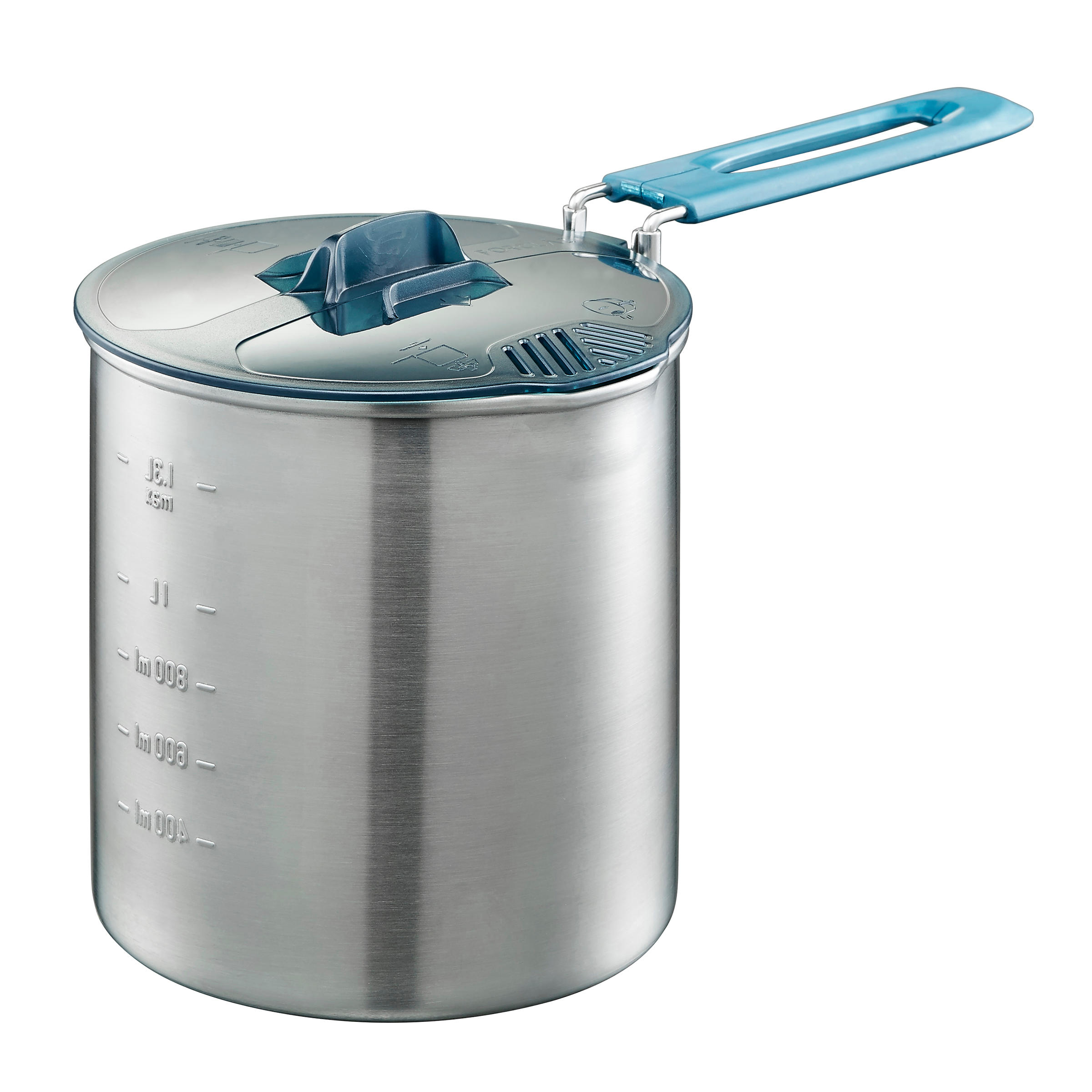 Stainless Steel Hiking Cook Set - MT 500 - FORCLAZ