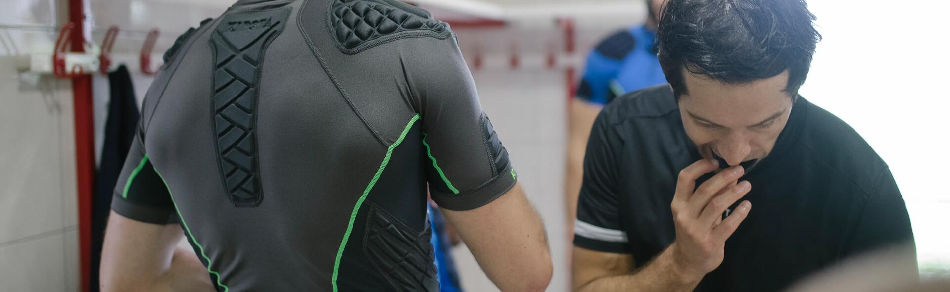 Rugby-Protektoren Mundschutz Decathlon