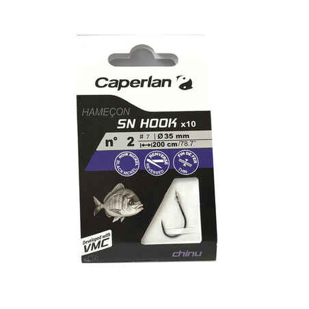 SN HOOK CHINU spade-end hooks to line for sea fishing