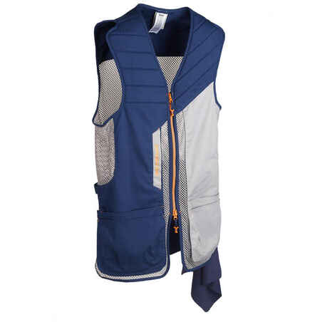 GILET BALL TRAP 500 BLEU