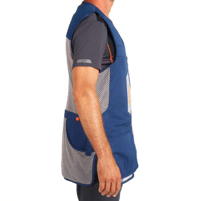 SOLOGNAC CLAY SHOOTING GILET 500 BLUE Decathlon