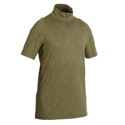 T-shirt manches courtes léger et respirant chasse 500 vert