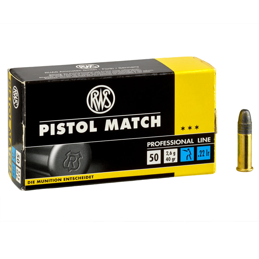 BULLET 22 Long Rifle Pistol Match RWS