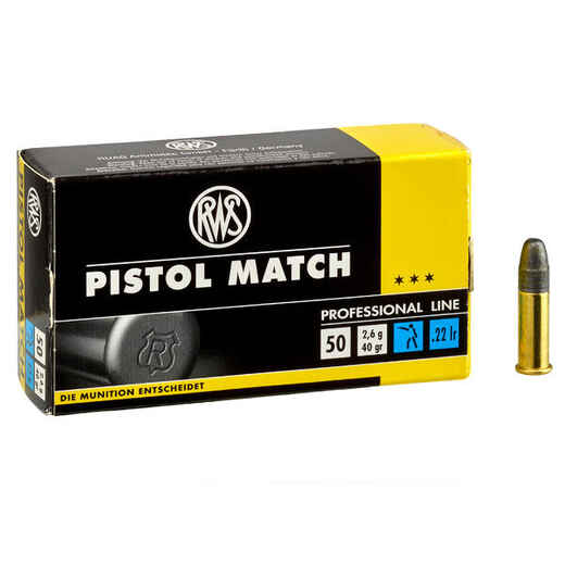 
      BULLET 22 Long Rifle Pistol Match RWS
  