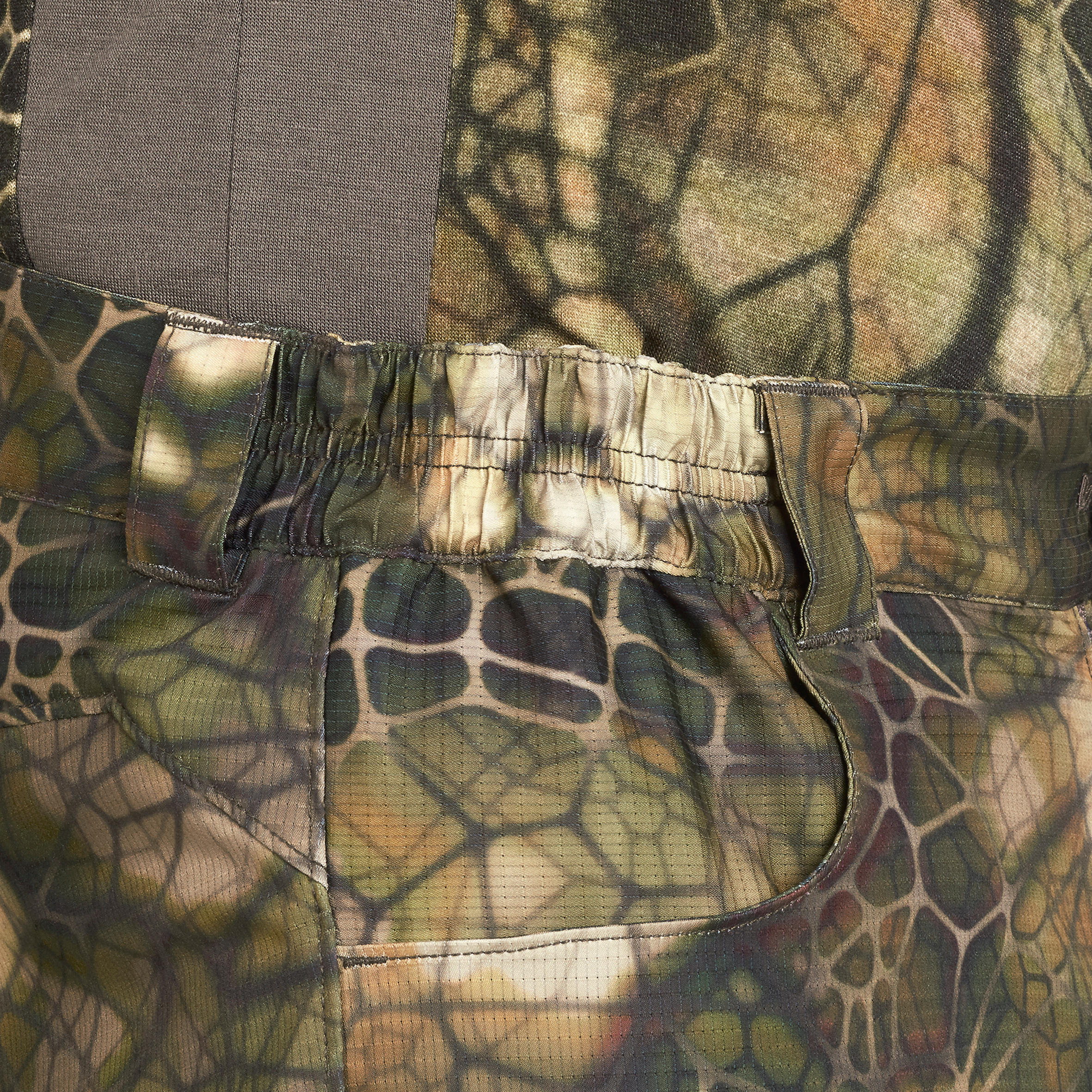 Pantalon de chasse silencieux et respirant - 900 camouflage furtiv - SOLOGNAC