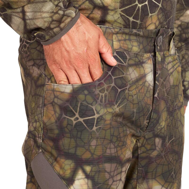 Jagdhose 900 Furtiv geräuscharm atmungsaktiv Camouflage 