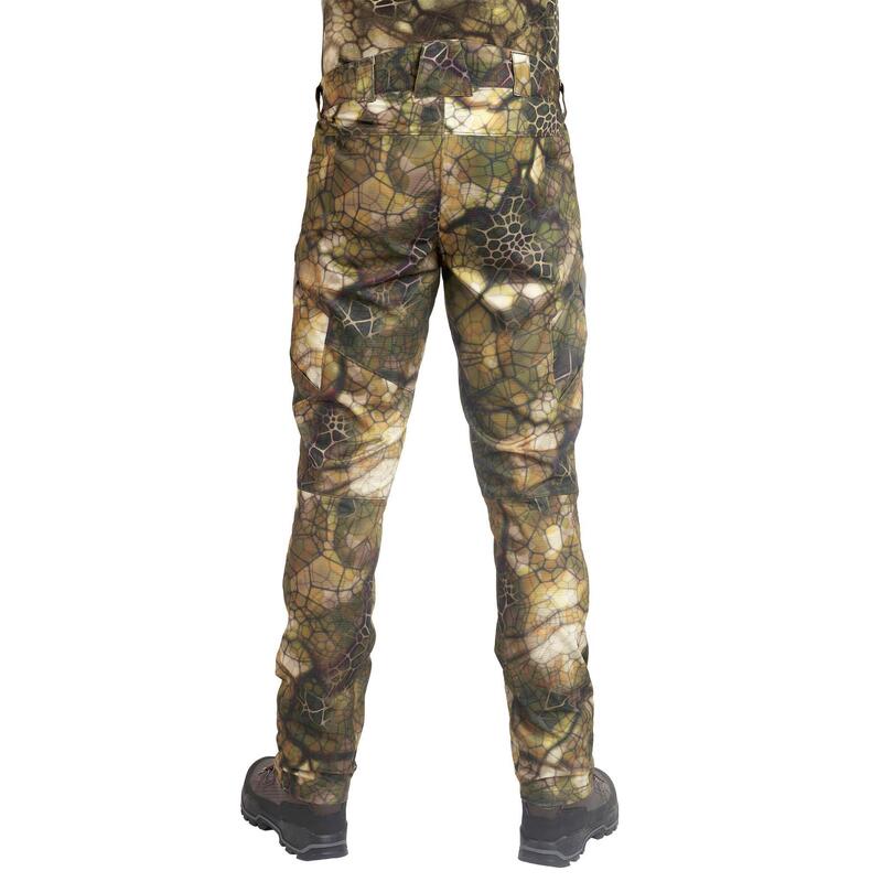 Jagdhose 900 Furtiv geräuscharm atmungsaktiv Camouflage 