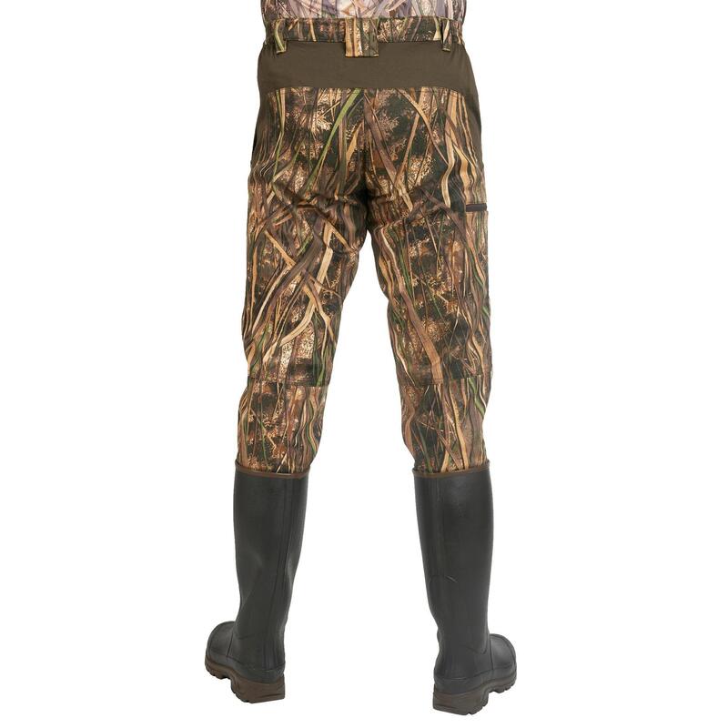 Pantalon chasse léger 500 camouflage marais