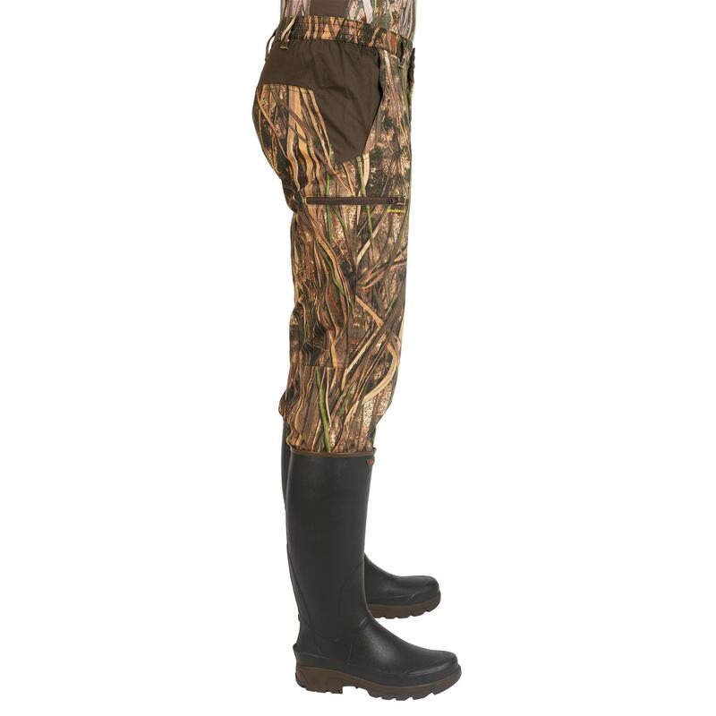 Pantalon chasse léger 500 camouflage marais