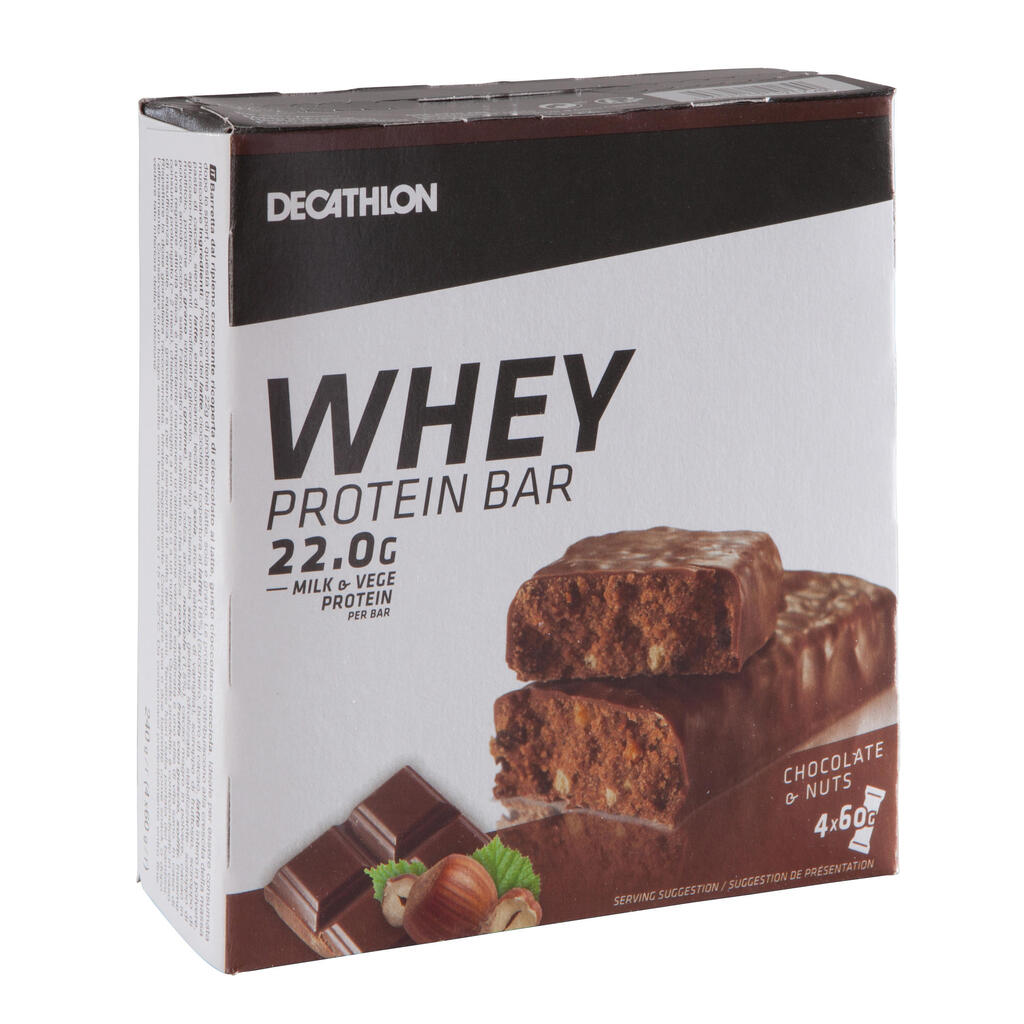 Πακέτο με μπάρες πρωτεΐνης whey με σοκολάτα και φουντούκι