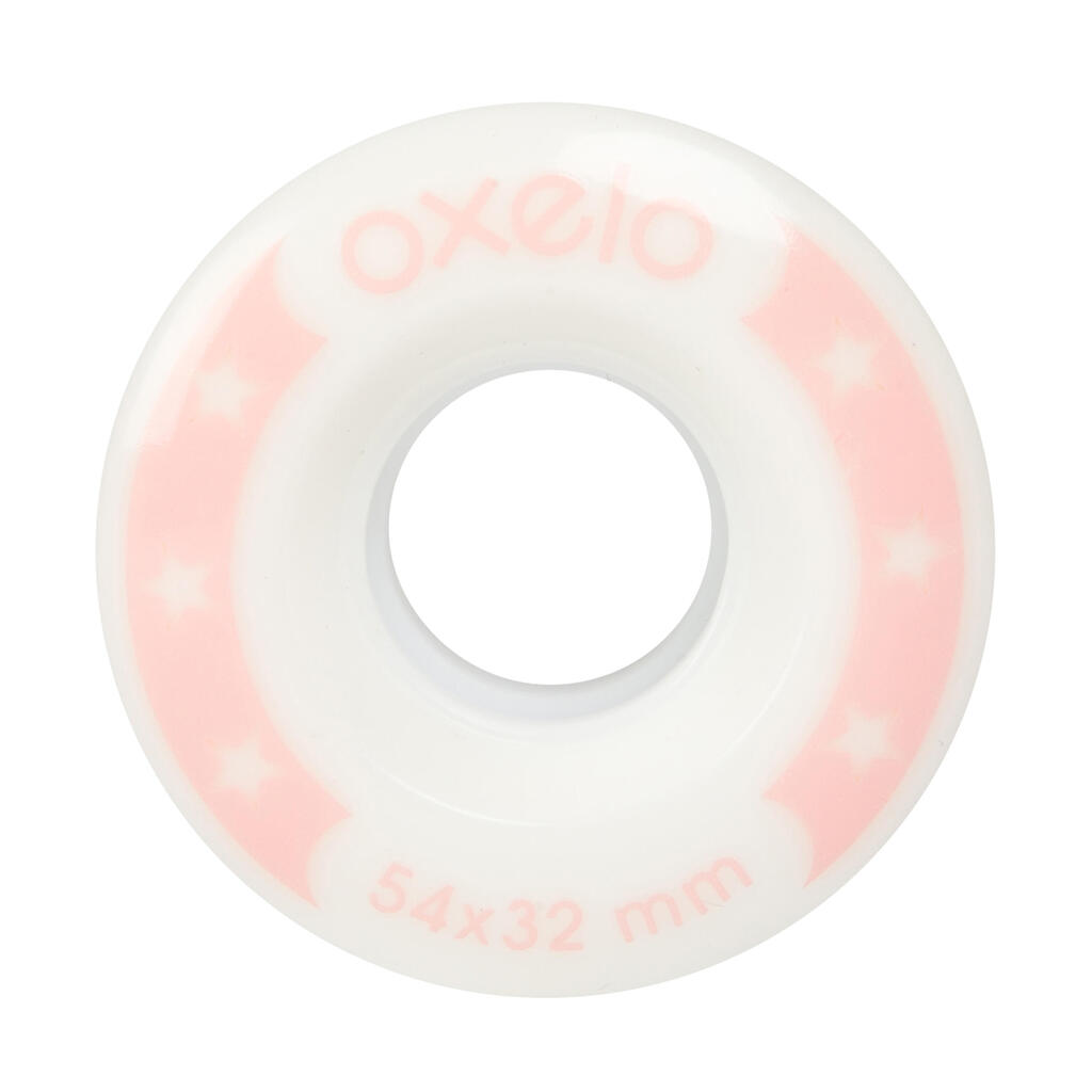4 Ruedas Patines Quad Artístico Blanco 54 mm 85 A