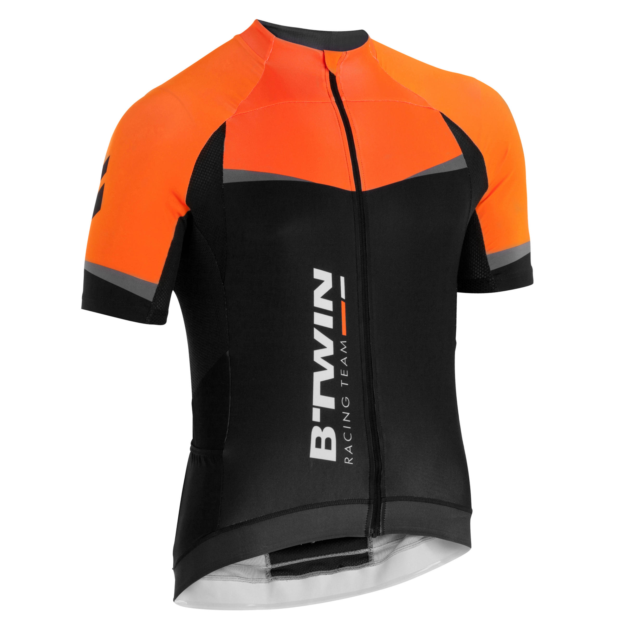 BTWIN 520 CYCLING SHORT-SLEEVED JERSEY - ORANGE
