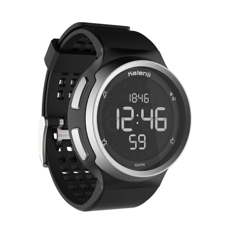 Reloj cronómetro de running W900 negro con pantalla reverse - Decathlon