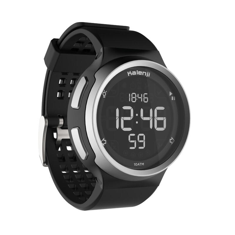 Su Geçirmez Kronometreli Koşu Saati - Siyah - W900 M