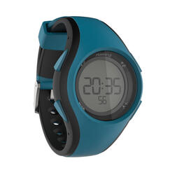 Hardloophorloge met stopwatch W200 M blauw zwart