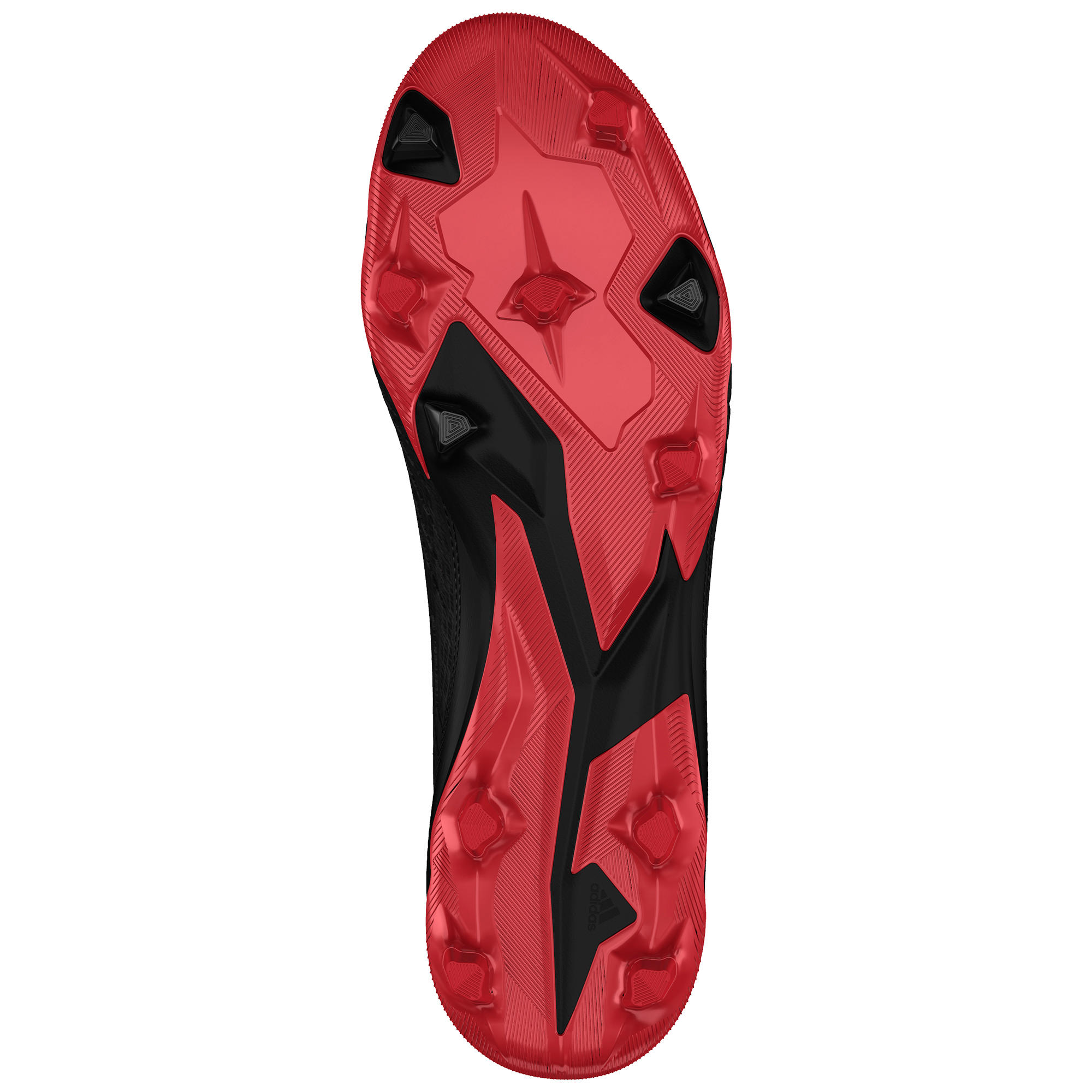 Chuteiras de Futebol Adulto Predator 3 FG Preto/Vermelho 2/2