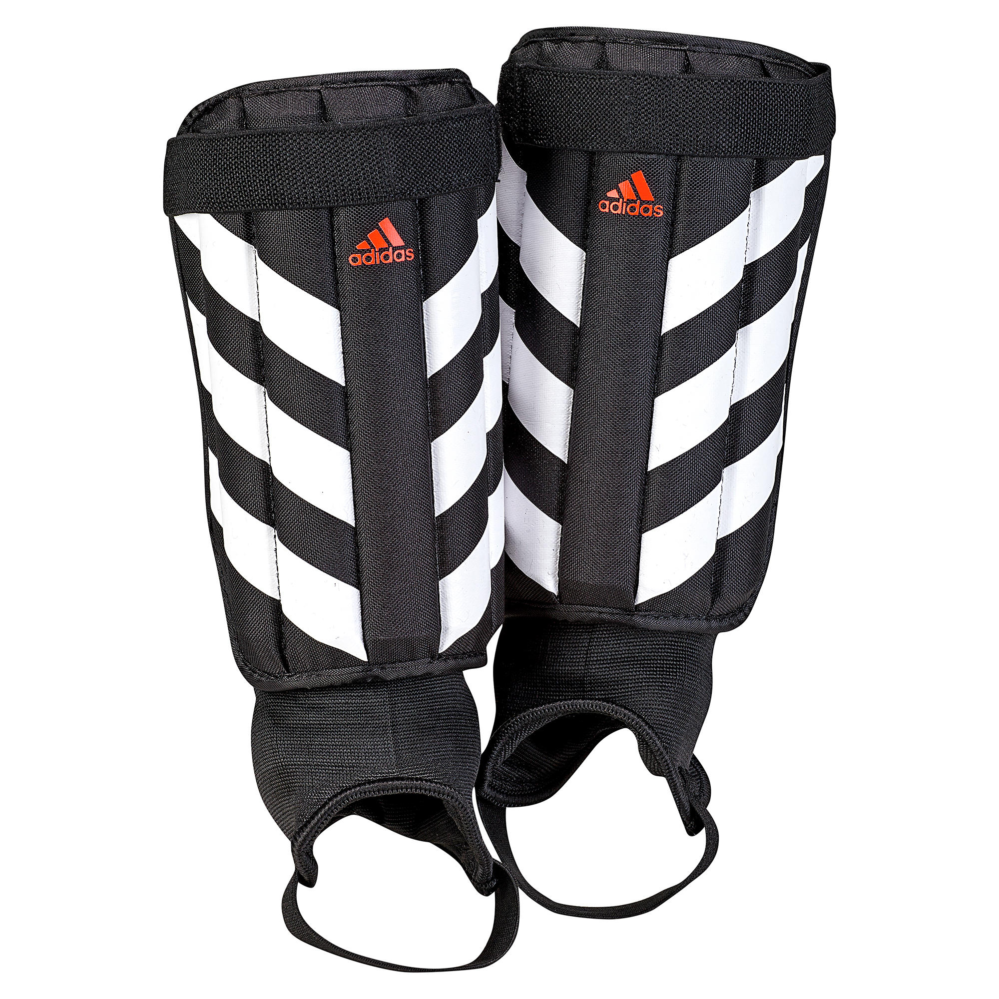 Protège tibias football adulte Evertomic noir blanc 1/2
