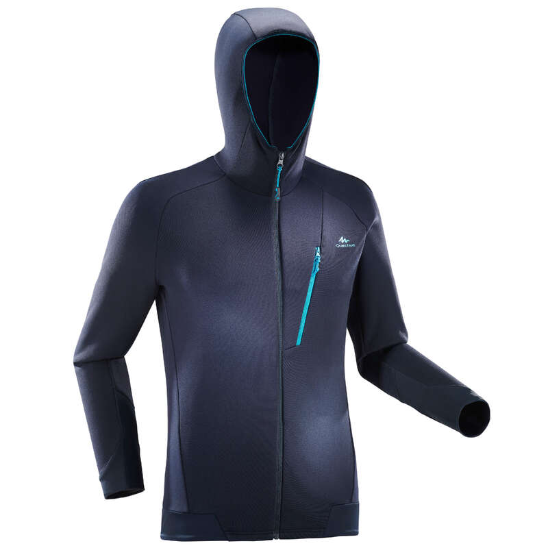 MEN MOUNTAIN HIKING FLEECES Hiking - MH900 M Fleece - Navy QUECHUA - Hiking Clothes