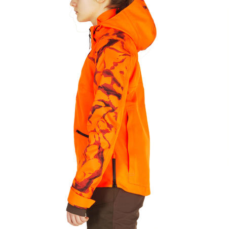 Куртка Supertrack жіноча для полювання, водонепроникна - флуоресцентна