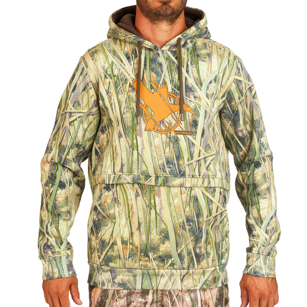 500 Hooded Hunting Sweatshirt - Wetlands Camo