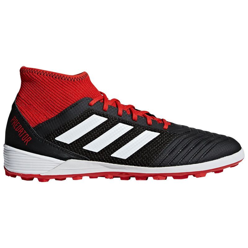 Botas de fútbol adultos Predator 3 HG negro rojo 