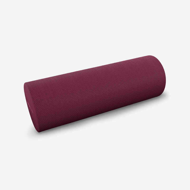 Mini-Pilatesrolle Fitness Länge 38 cm Durchmesser 13 cm violett