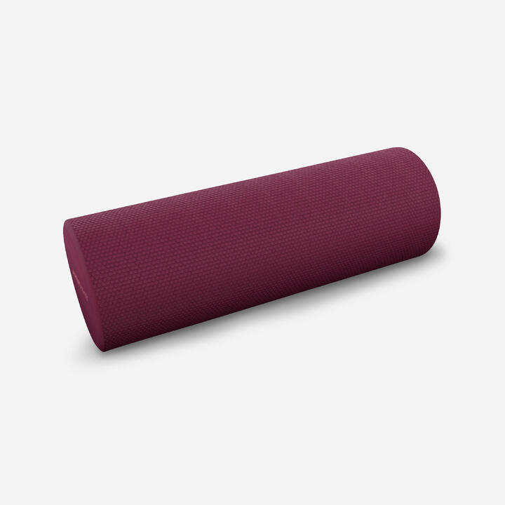 Fitness Mini Foam Roller Length 38 cm Diameter 13 cm Purple DOMYOS
