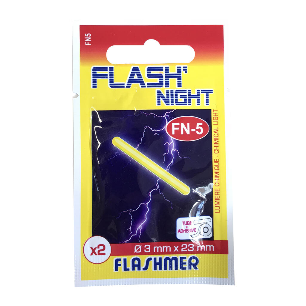 FLASH NIGHT 3MM X2 SURFCASTING LIGHT STICKS