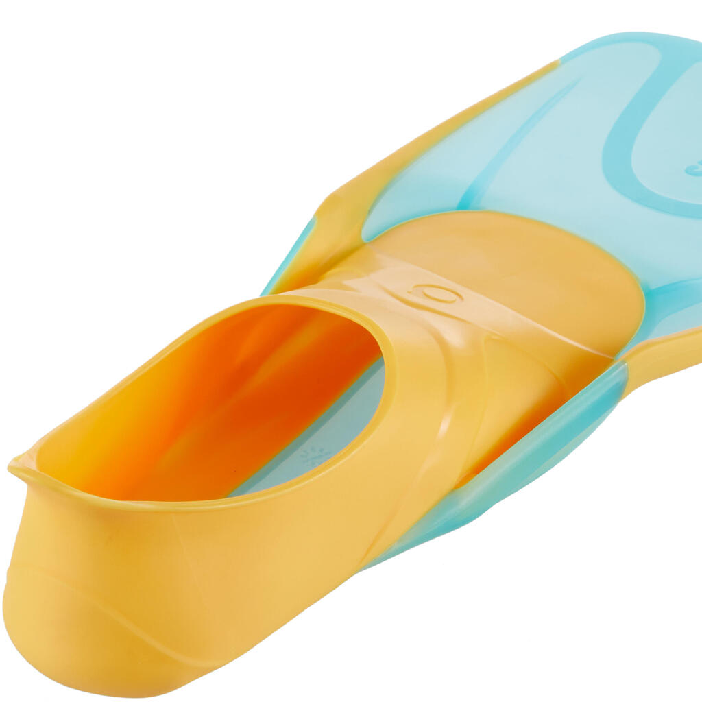 Kids' scuba fin - FF 100 Soft Light Green