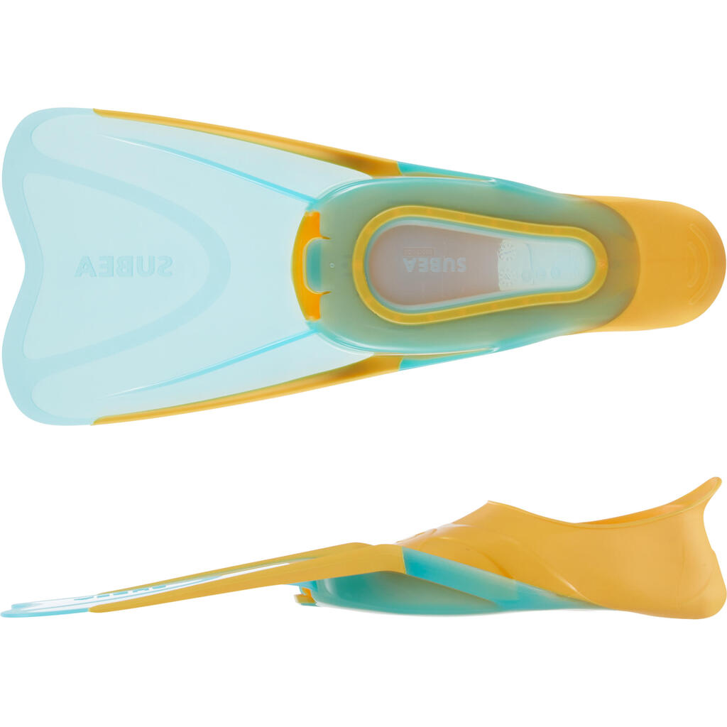 Kids' scuba fin - FF 100 Soft Light Green