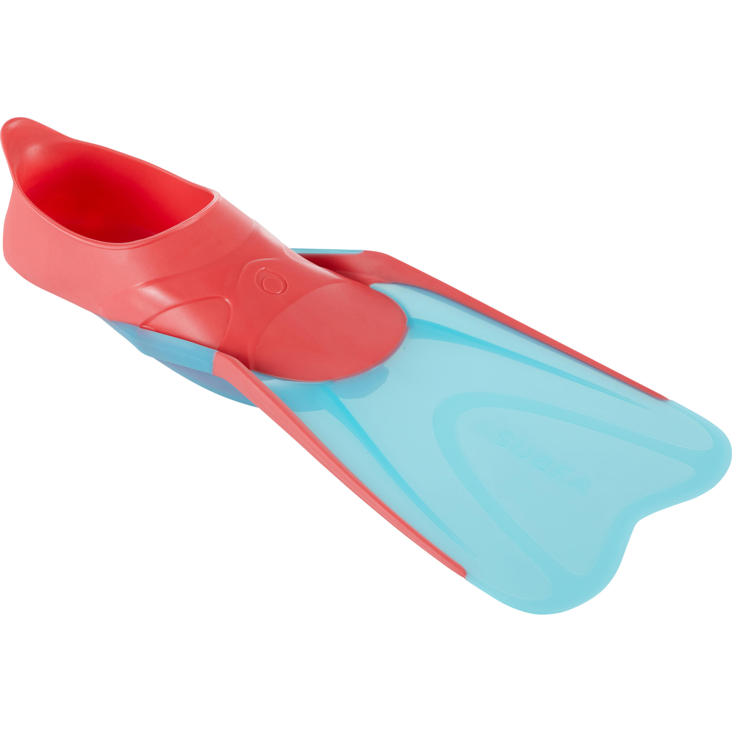 SUBEA Kids' Diving Fins - FF 100 Soft Rose and Turquoise