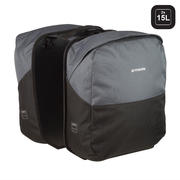 Cycling Double Pannier Rack Bag 2x15L