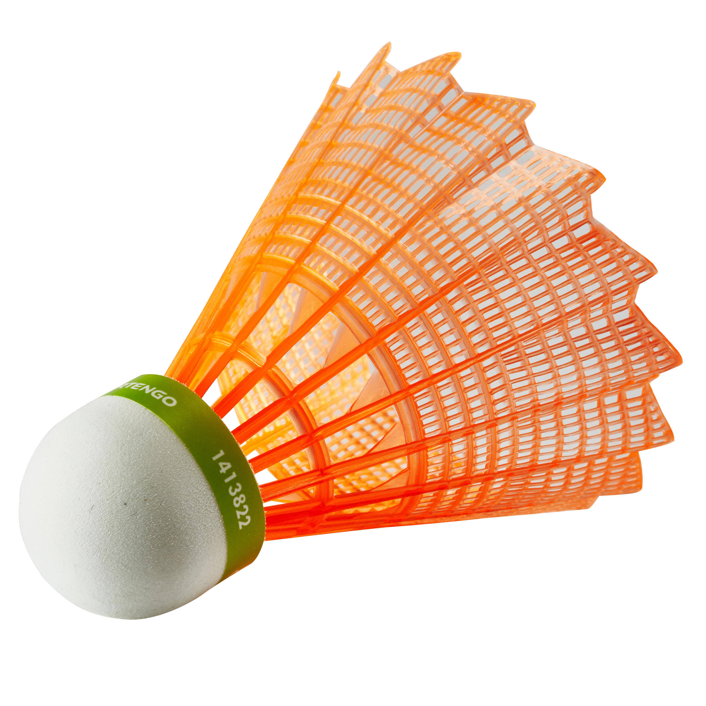 Badminton Plastic Shuttlecock PSC 100x1 Single Pack Orange -  3