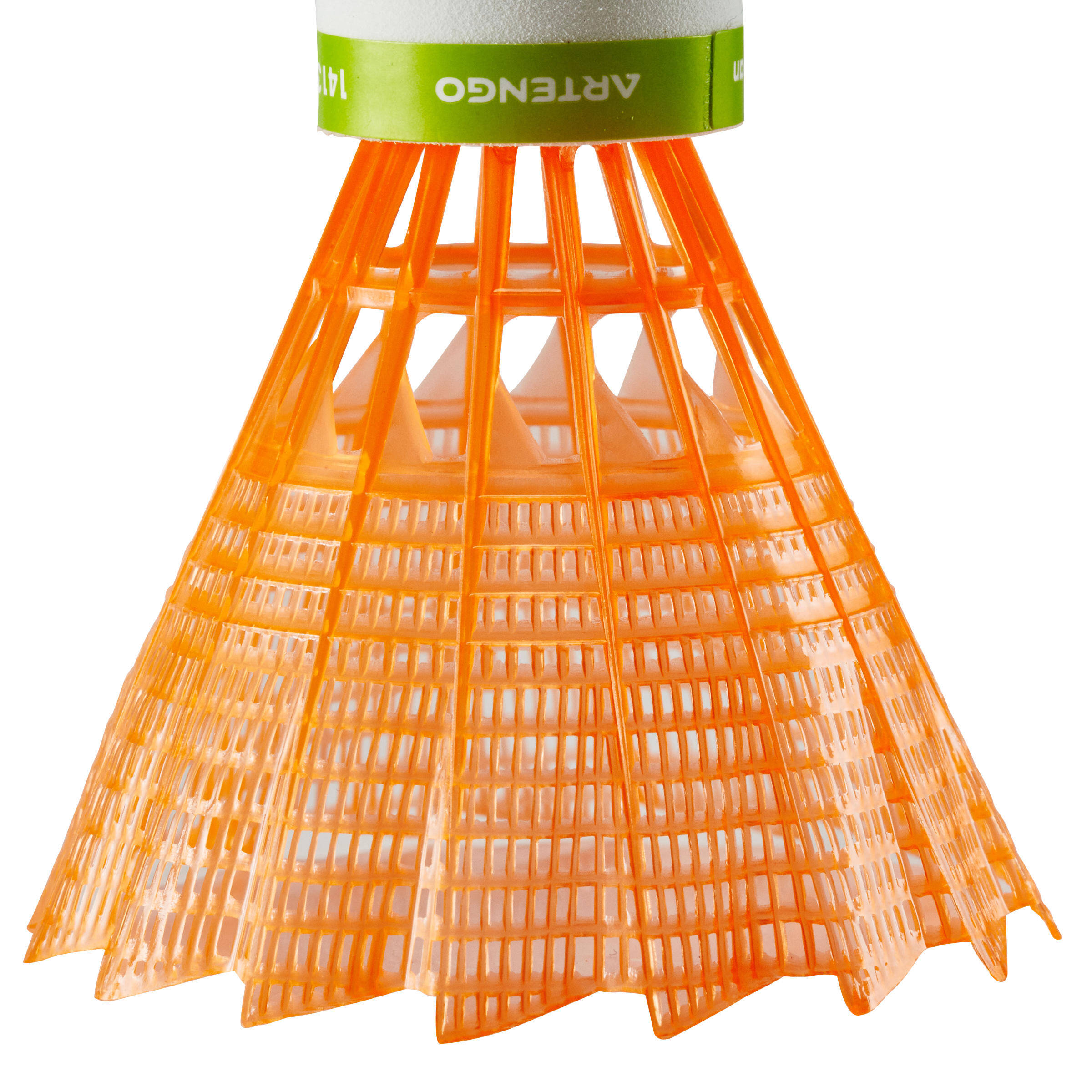 Badminton Plastic Shuttlecock PSC 100x1 Single Pack Orange -  1