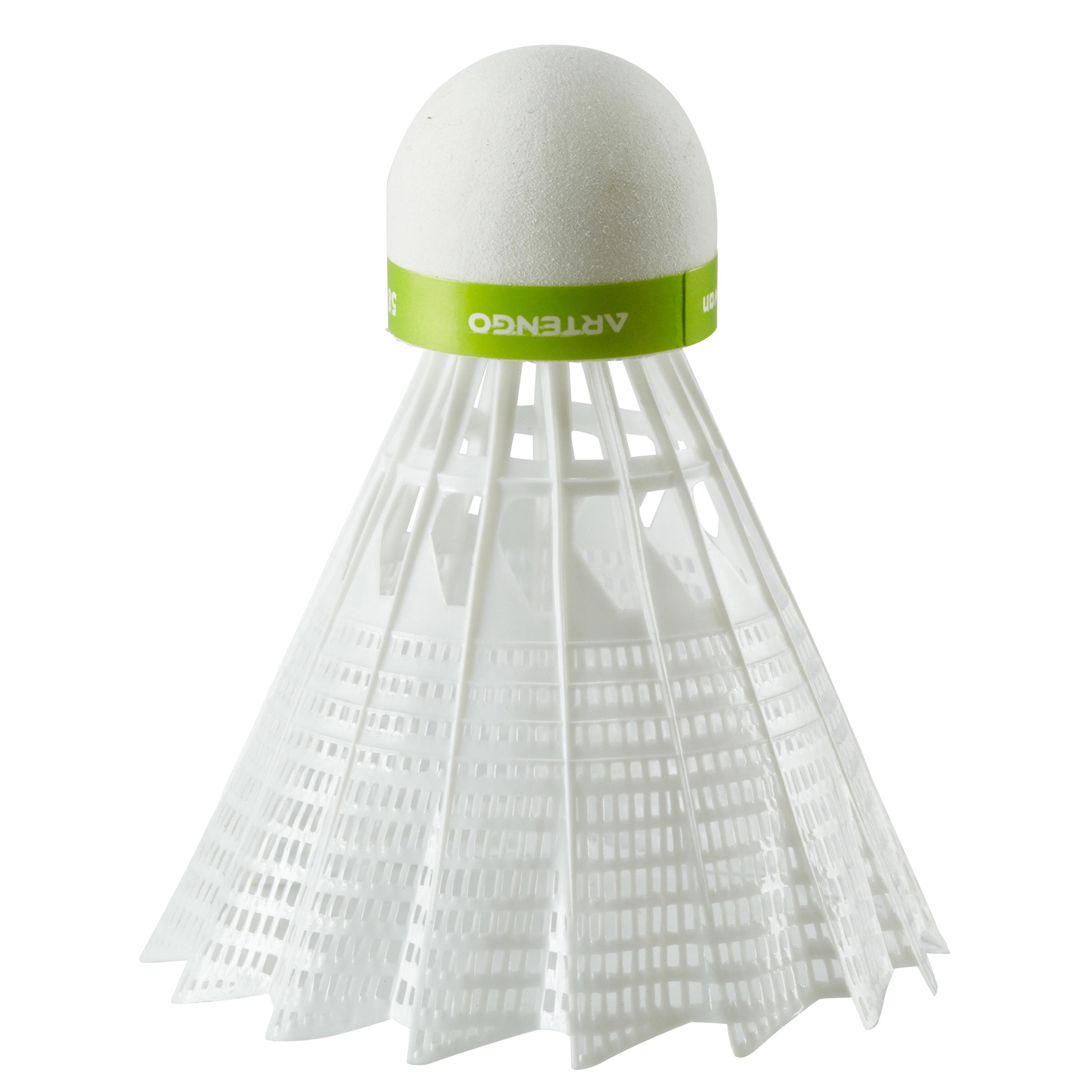 PLASTIC SHUTTLECOCK PSC 100 x1 Single Pack White Decathlon