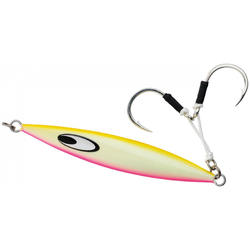 Kunstaas Jig Saltiga SK 110 g Glow Pink voor vissen op zee