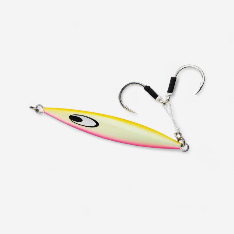 Señuelo Jig saltiga SK 110 g Glow Pink pesca en el mar 