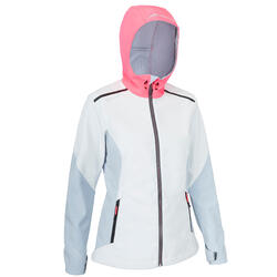 Regatta Softshell women's Race blue white pink