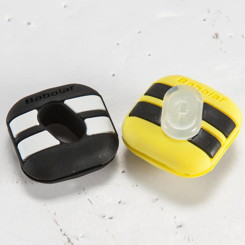 ANTIVIBRATEUR DE TENNIS BABOLAT CUSTOM DAMP AERO NOIR ET JAUNE