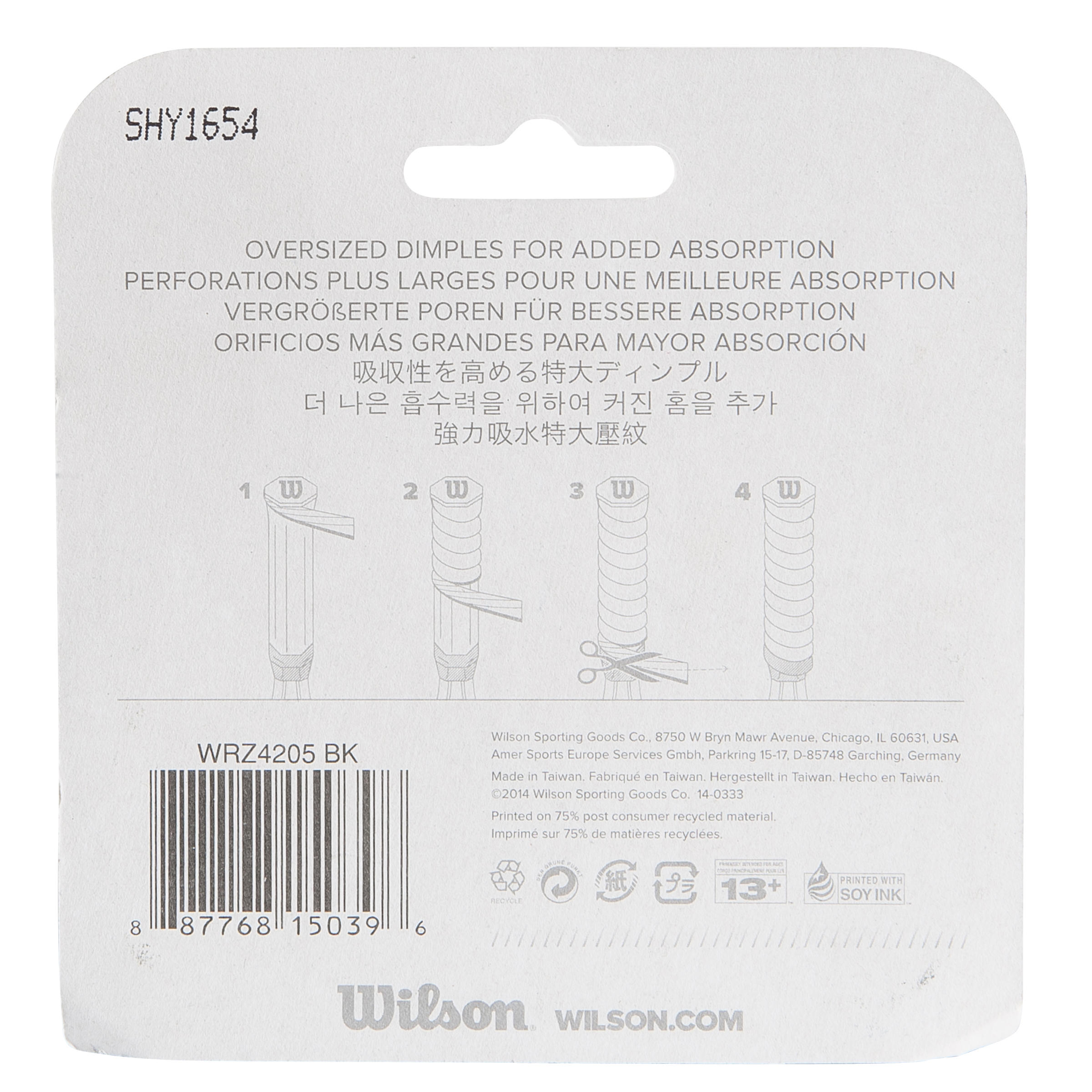 Owijka bazowa do tenisa Wilson Cushion Air Sponge 9/9