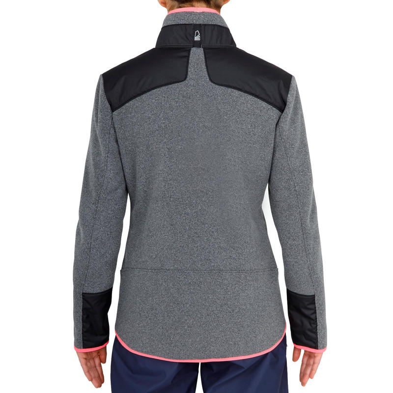 Women's Sailing Warm Fleece Sailing 500 N Grey Decathlon