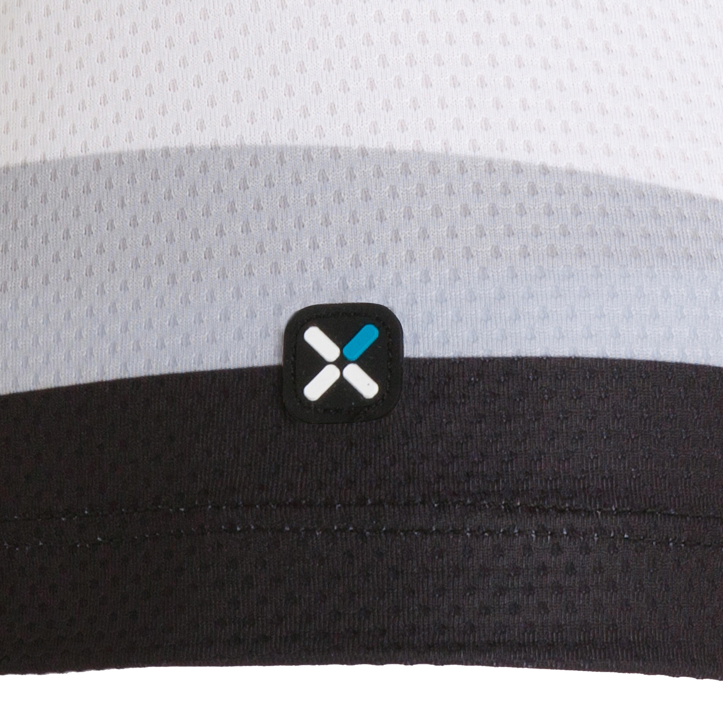500 Short-Sleeved Cycling Jersey - Black/Grey 10/13