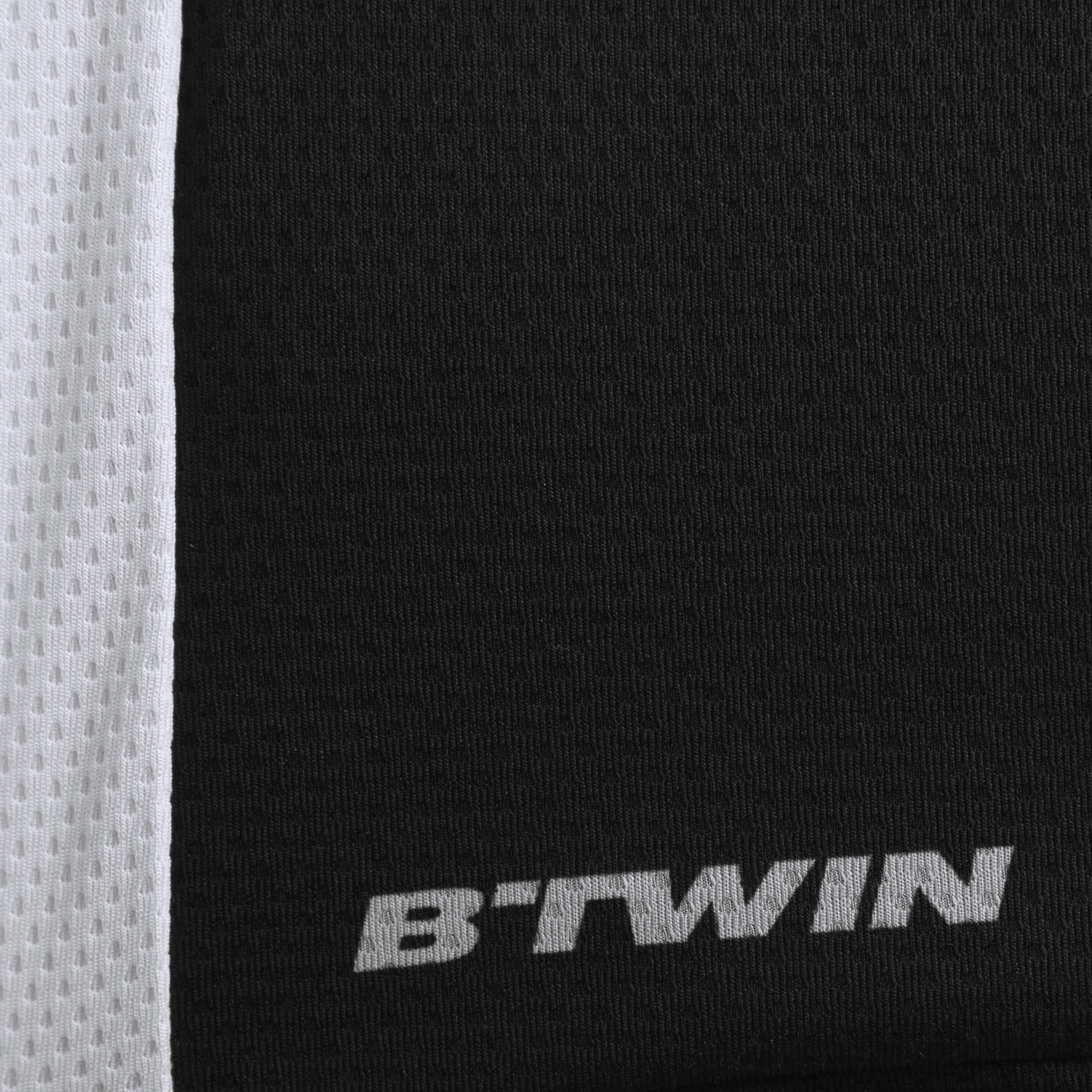 500 Short-Sleeved Cycling Jersey - Black/Grey 12/13