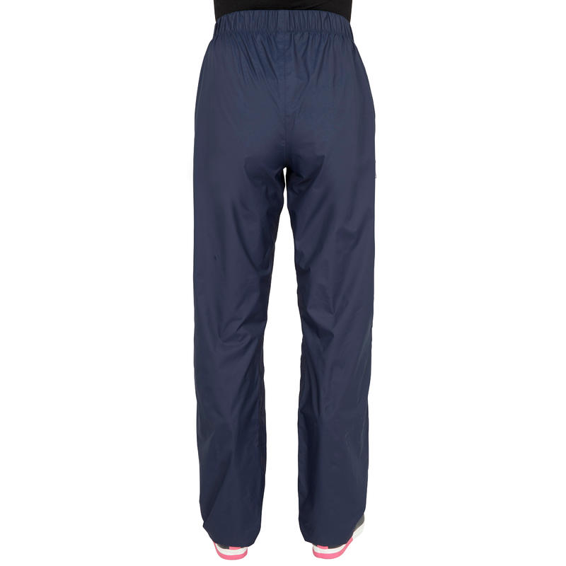 Women's Sailing Waterproof Overtrousers Sailing 100 - Navy - Decathlon