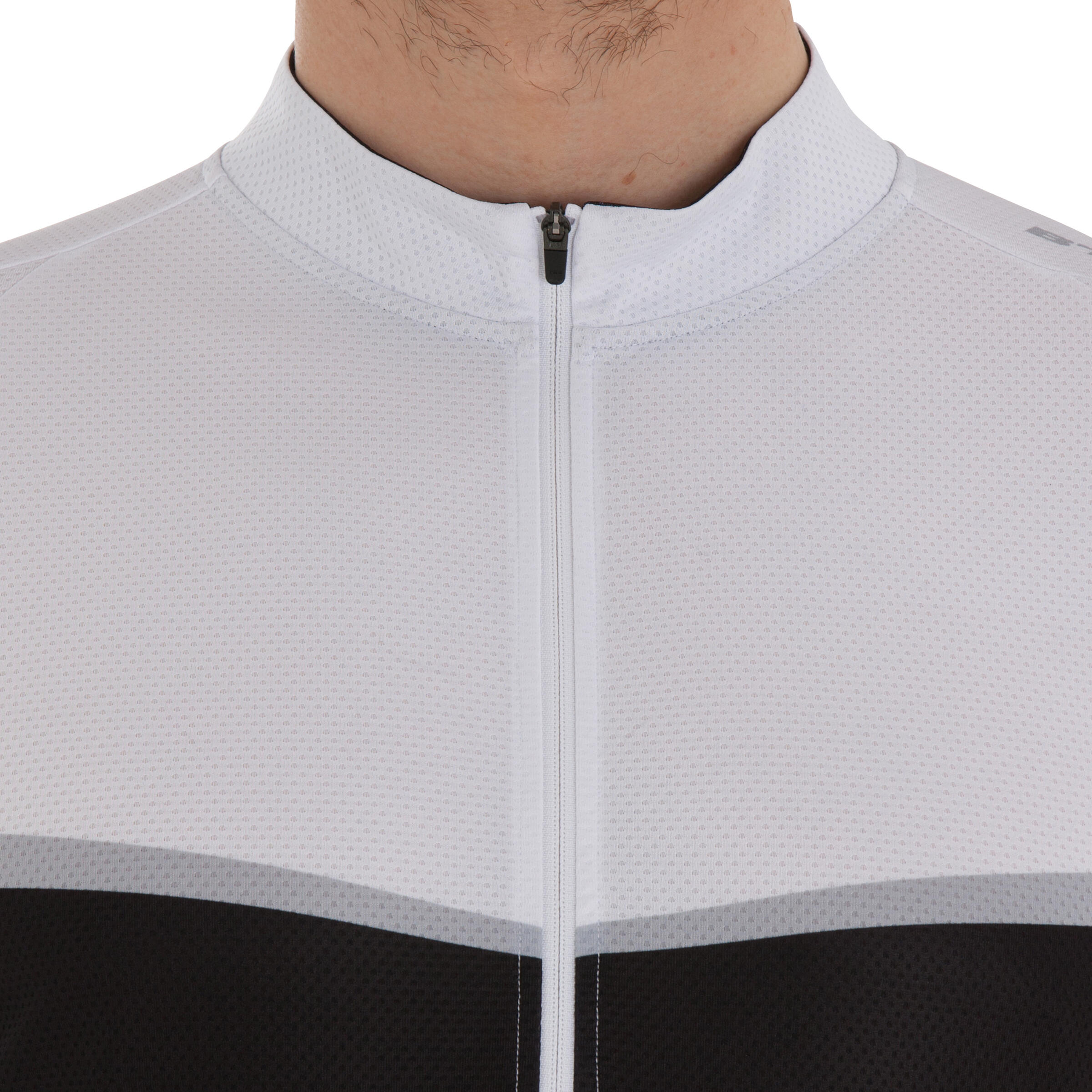 500 Short-Sleeved Cycling Jersey - Black/Grey 6/13