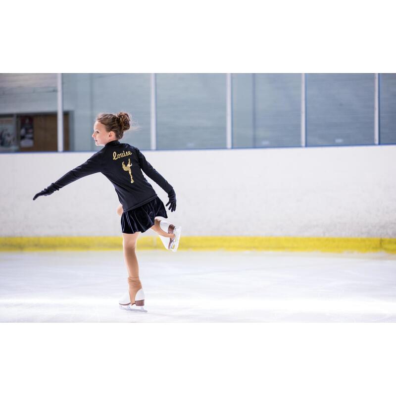 VESTE PATINAGE ARTISTIQUE JUNIOR NOIRE