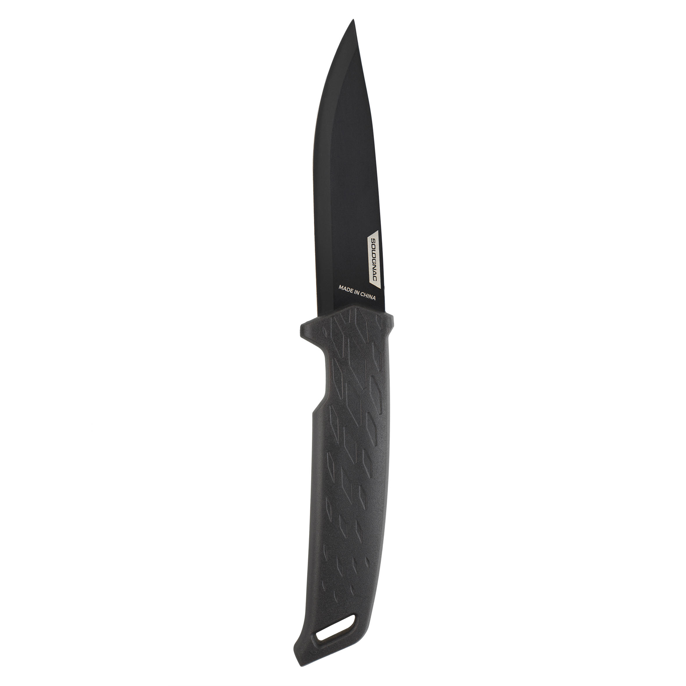 Solognac Mes Sika 100 Grip Zwart solognac kopen in de aanbieding Solognac Mes Sika 100 Grip Zwart solognac kopen in de aanbieding