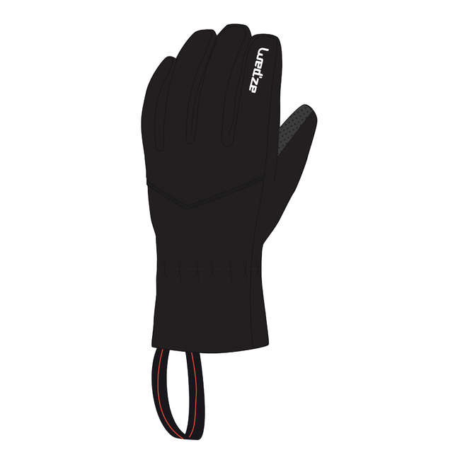 WEDZE ADULT SKI GLOVES 100 BLACK Decathlon
