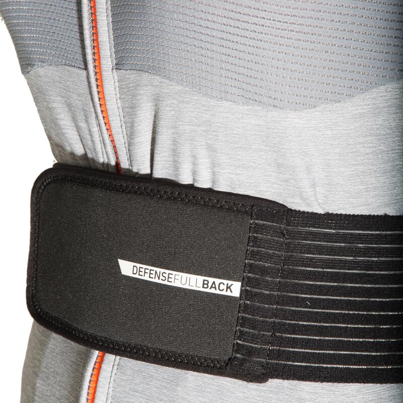 Women’S Ski and Snowboard Back Protector Jacket Grey DREAMSCAPE